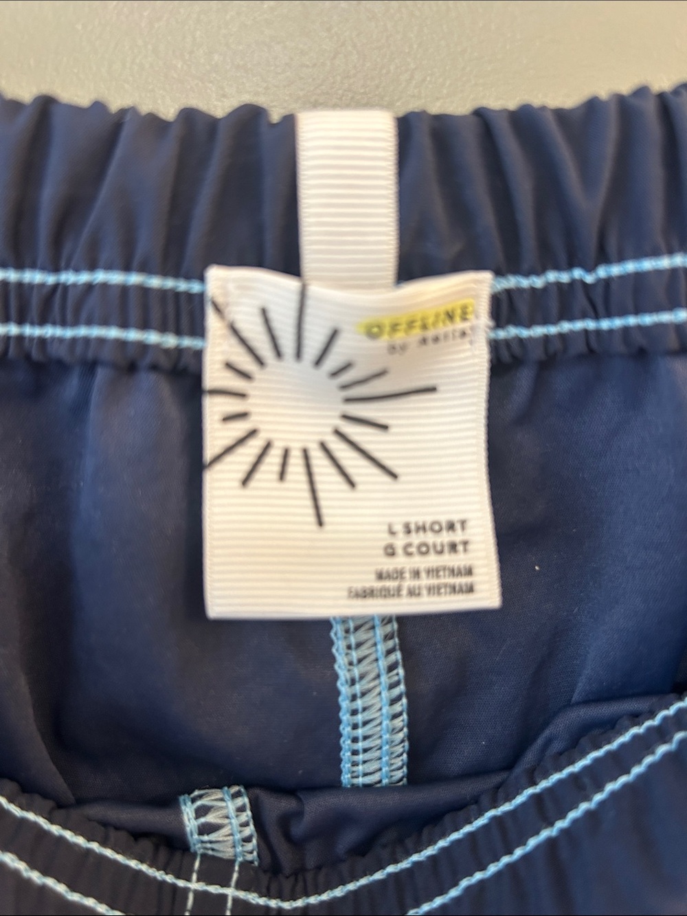 Offline by aerie Barrel  Navy Blue Women's Barrel pants - Picture 3 of 6